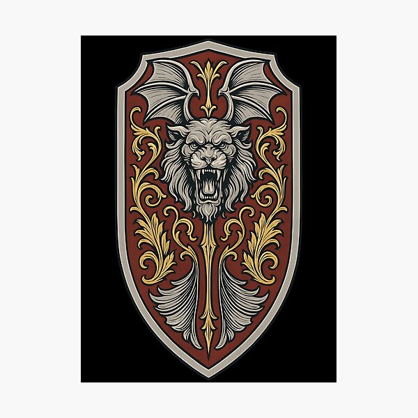 Item preview, Castlevania Netflix Fanart – Alucard Shield Vector | Gothic Vampire Hunter Armor Design designed and sold by WAUZ.