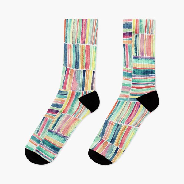 Item preview, Retro Beach Chair Pastel Watercolor Stripes designed and sold by micklyn.