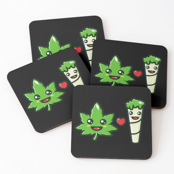 Item preview, Kawaii Cannabis Weed Love  designed and sold by MakersFolly.
