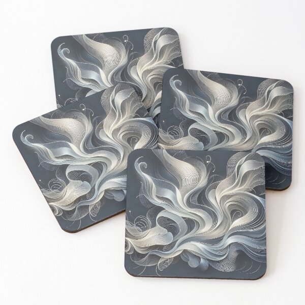Item preview, Abstract Blue Ribbons designed and sold by Intriguing Designs.