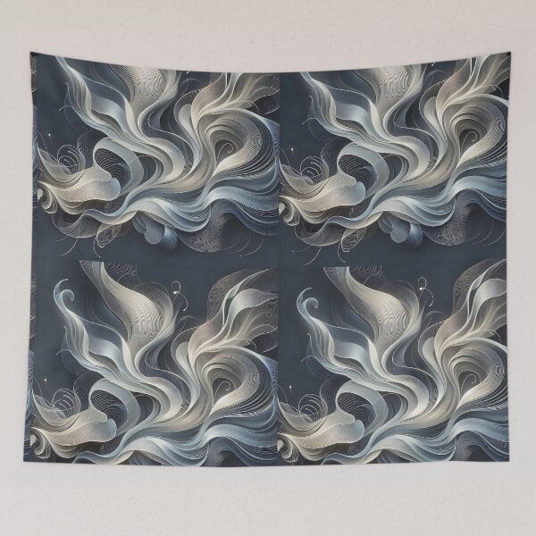 Item preview, Abstract Blue Ribbons designed and sold by Intriguing Designs.