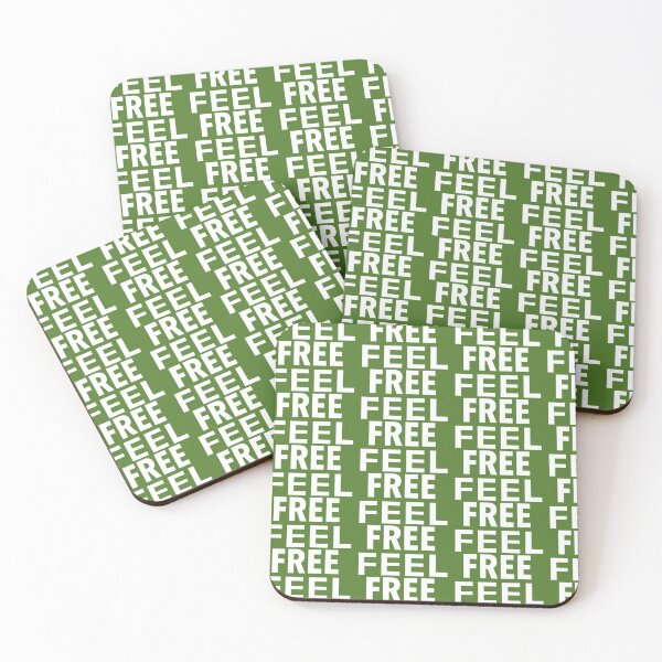 Item preview, Feel Free Print Novelty; Green Background designed and sold by PSST-Design.