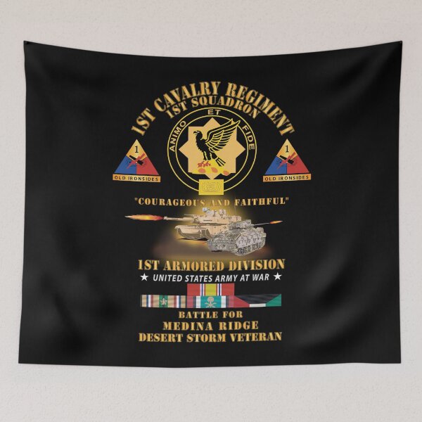 Item preview, Army - 1st Squadron 1st Cavalry Regiment - 1st AD - Battle Medina Ridge w M1 - M2 - D designed and sold by Military Insignia Products.