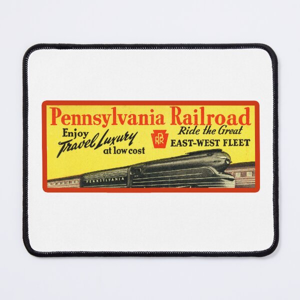 Item preview, Vintage Pennsylvania Railroad - Enjoy Travel Luxury - Ride The Great East West Fleet designed and sold by QuayTradingCo.