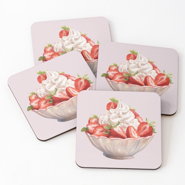 Item preview, Strawberries and Cream designed and sold by Violet Peonies.