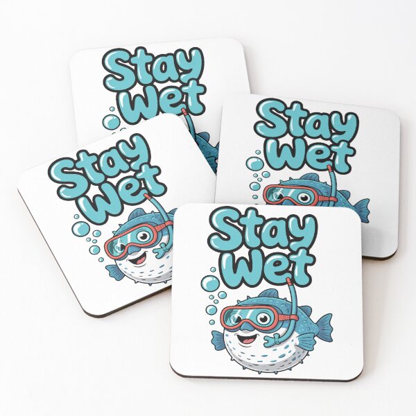 Item preview, Stay Wet Pufferfish designed and sold by MonkiFlipp.