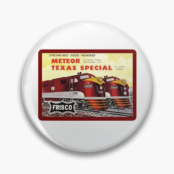 Item preview, Vintage Frisco Railroad - Texas Special and The Meteor Streamliners designed and sold by QuayTradingCo.