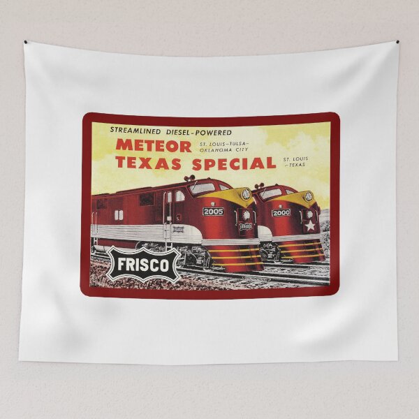 Item preview, Vintage Frisco Railroad - Texas Special and The Meteor Streamliners designed and sold by QuayTradingCo.