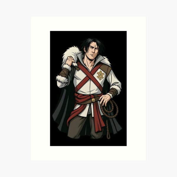 Item preview, Castlevania Netflix Fanart – Trevor Belmont Vector Sticker | High-Quality Anime Design designed and sold by WAUZ.