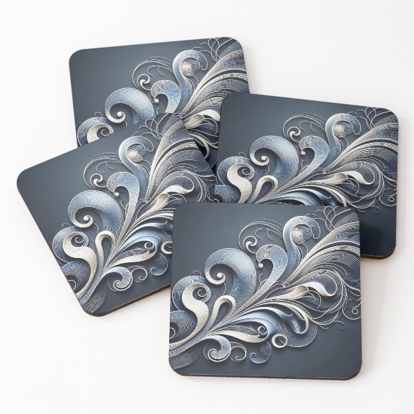 Item preview, Abstract Blue Ribbons designed and sold by Intriguing Designs.