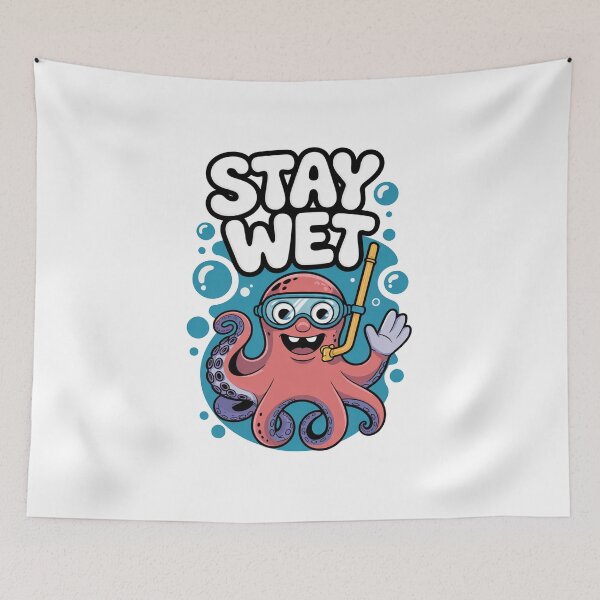 Item preview, Stay Wet Octopus designed and sold by MonkiFlipp.