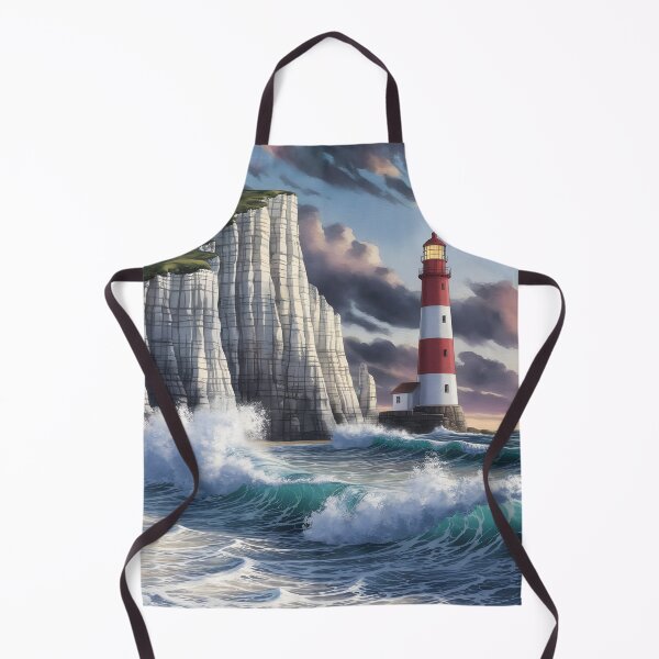 Item preview, Beachy Head Lighthouse: Red‑and‑White Beacon on England’s Cliffs designed and sold by LSVart.