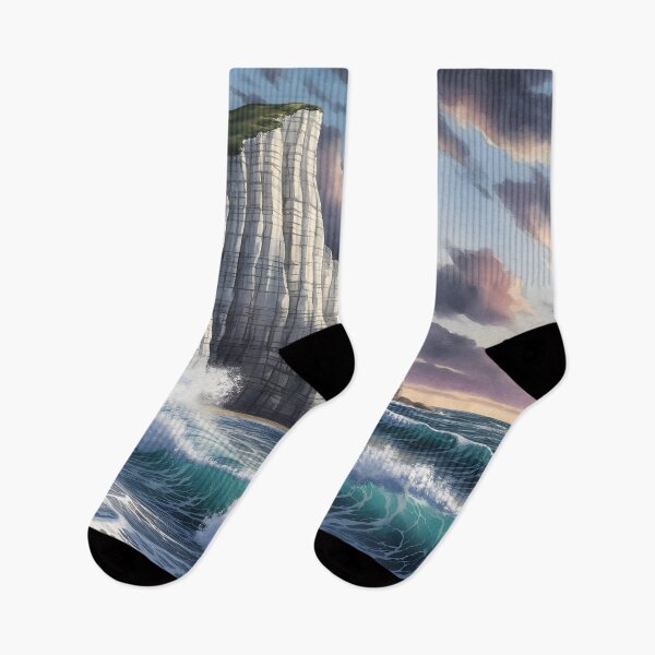 Item preview, Beachy Head Lighthouse: Red‑and‑White Beacon on England’s Cliffs designed and sold by LSVart.