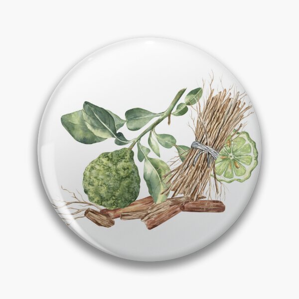 Item preview, Bergamot, Vetiver, Sandalwood Watercolor designed and sold by Flowersforbear.