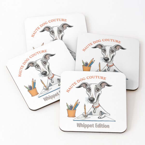 Item preview, Funny Whippet Portrait – Comic Designer Gift – Goofy Dog & Cat Owner Gifts – Humor Pet Lover Design designed and sold by KoraTalks.