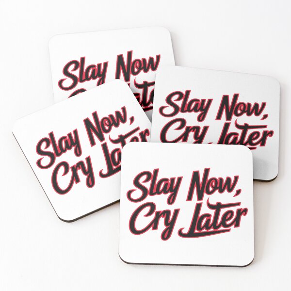 Item preview, Slay Now, Cry Later – Empowerment with Glitter designed and sold by StormArte.