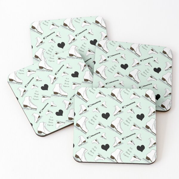 Item preview, Eat, Sleep, Skate, Skates and Hearts Repeat- 2025 Pastel Collection designed and sold by Purposely Designed.
