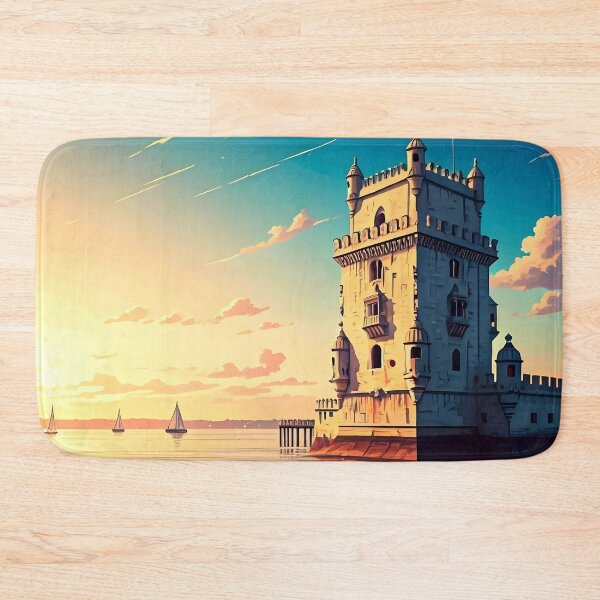 Item preview, Belém Tower at Sunset: Golden Hues Over Lisbon designed and sold by LSVart.