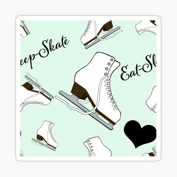 Eat, Sleep, Skate Repeat- 2025 Pastel Collection Sticker
