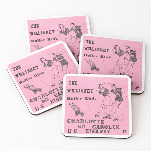 Item preview, Willibnet Roller Rink Charlotte North Carolina Roller Skating Rink Sticker Decal Label Design 2 designed and sold by tislord.