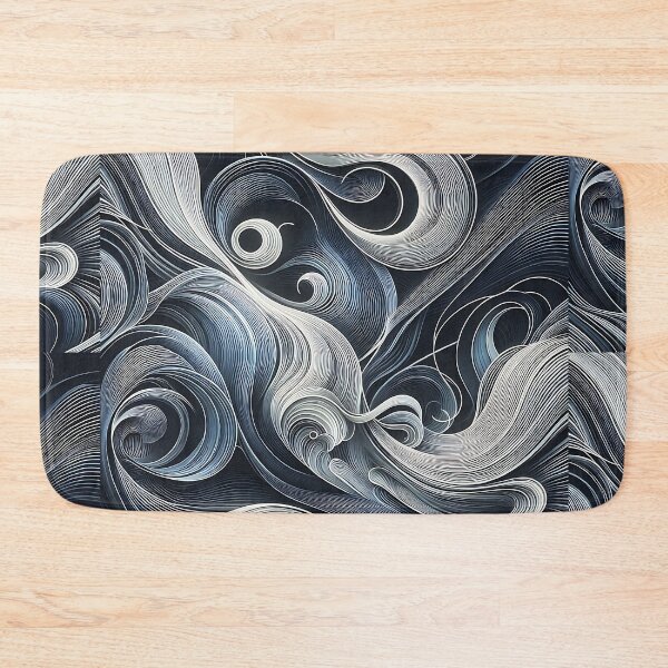 Item preview, Abstract Blue Ribbons designed and sold by Intriguing Designs.