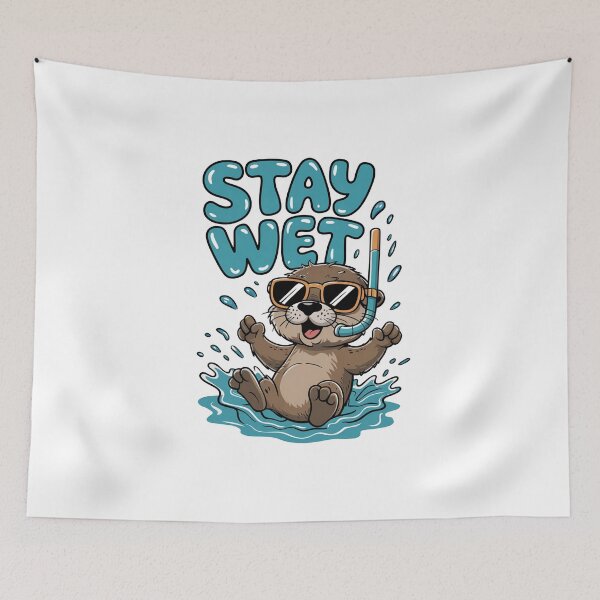 Item preview, Stay Wet Otter designed and sold by MonkiFlipp.