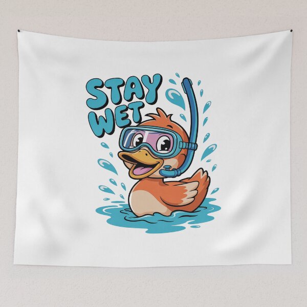 Item preview, Stay Wet Duck designed and sold by MonkiFlipp.
