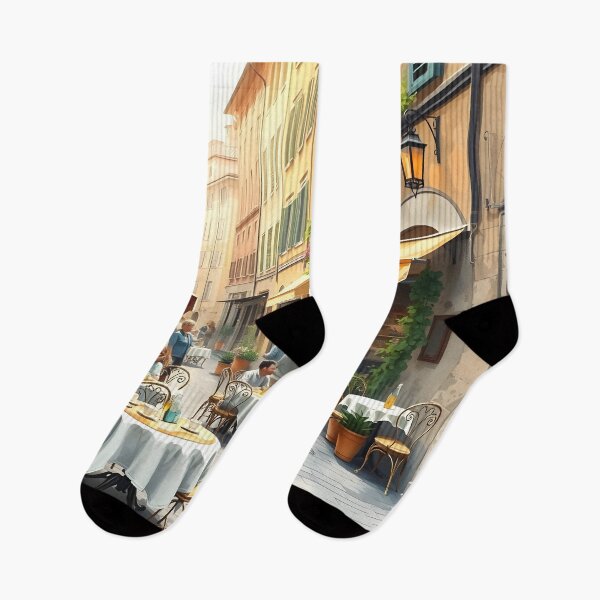 Item preview, Bergamo, Italy: Old Town Street Café Charm designed and sold by LSVart.