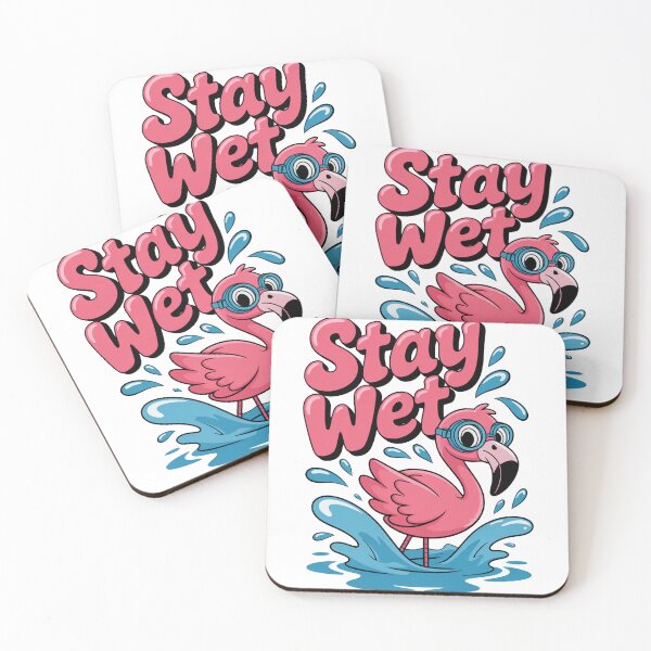 Item preview, Stay Wet Flamingo designed and sold by MonkiFlipp.
