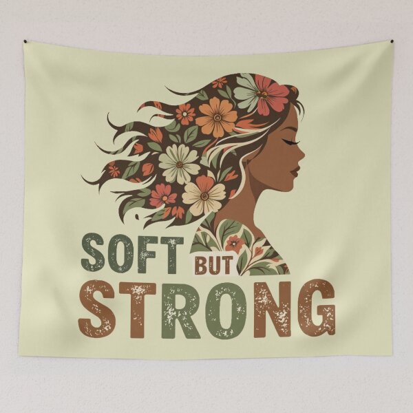 Item preview, soft but strong black woman designed and sold by Lydyb-creations.