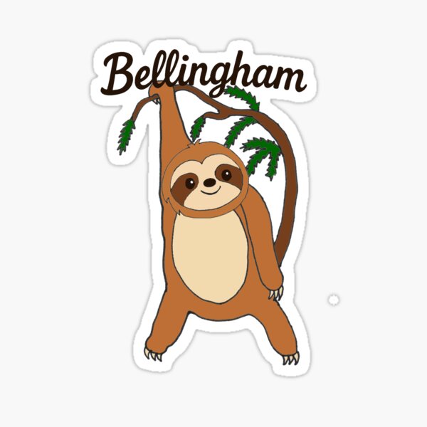 Artikel-Vorschau von Bellingham-Faultier im Baum, designt und verkauft von CCCreationsShop.
