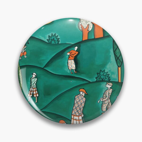 Item preview, Art Deco Golf Magazine Retro Green designed and sold by MidCenturyStore.