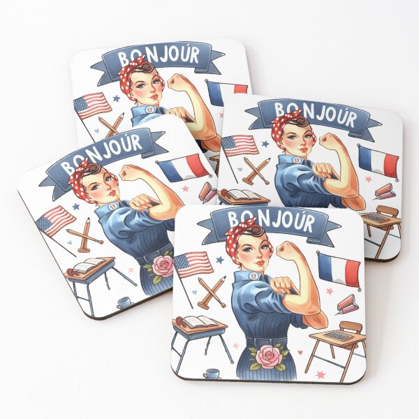 Item preview, Bonjour French Teacher designed and sold by yunamaliskova.