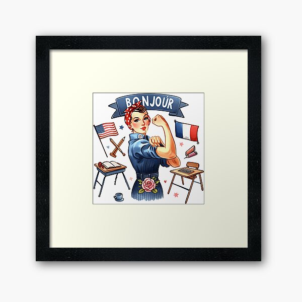 Item preview, Bonjour French Teacher designed and sold by yunamaliskova.