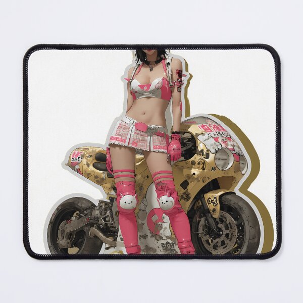 Item preview,  cute anime Bosozoku biker chick, duetone  designed and sold by Marianamaai.