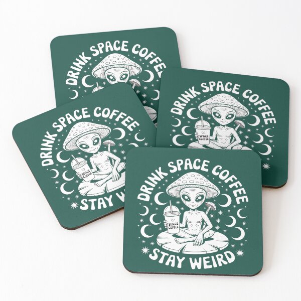 Item preview, Drink Space Coffee Stay Weird Alien designed and sold by Artistic Vista.