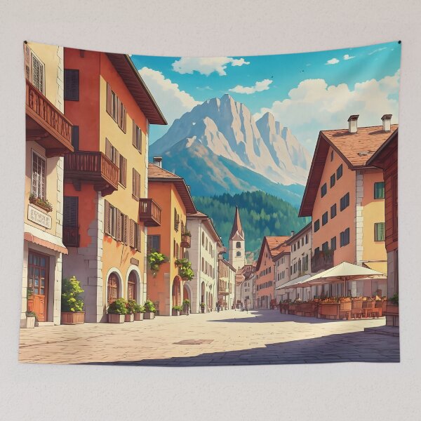 Item preview, Bolzano Old Town: Medieval Charm Amid Alpine Splendor designed and sold by LSVart.