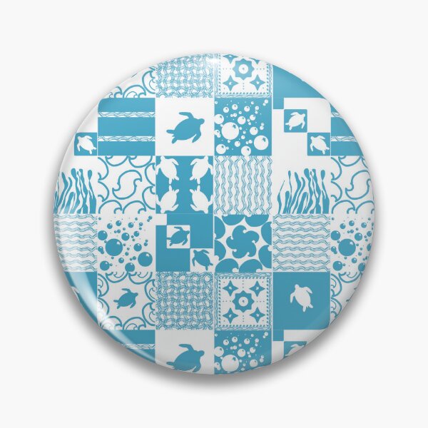 Item preview, Teal Sea Turtle Mosaic Tile Design designed and sold by LostinEverythingDesigns.