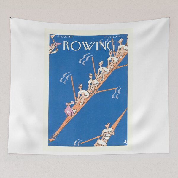 Item preview, Rowing Magazine Cover Mid Century Sport designed and sold by MidCenturyStore.