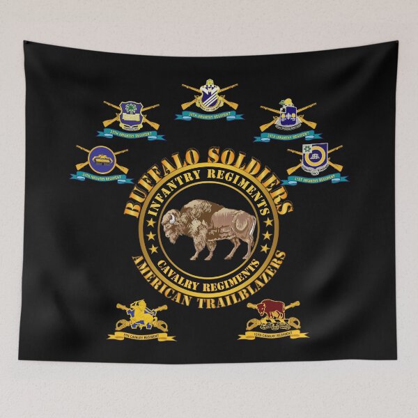 Item preview, Army - Buffalo Soldiers - Infantry - Cavalry Regiments - All DUIs X 300 designed and sold by Military Insignia Products.