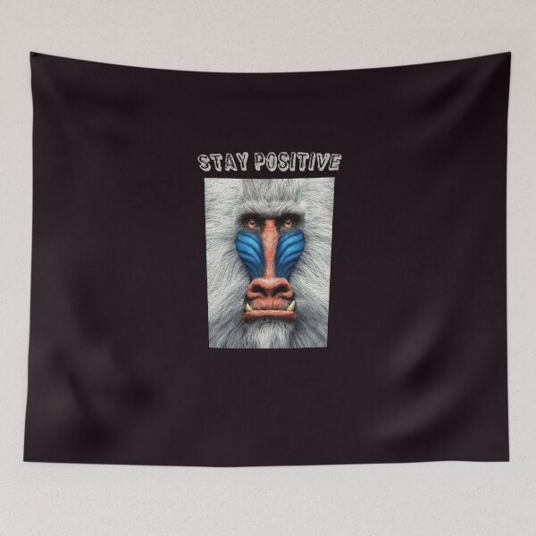 Item preview, Stay Positive Baboon designed and sold by lazarosdesign.