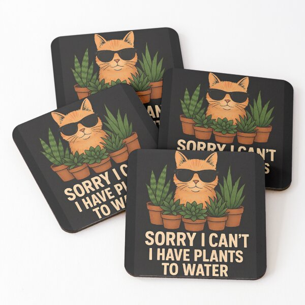 Item preview, Cool Cat with Succulent Plants Quote Art designed and sold by Amr Siam.