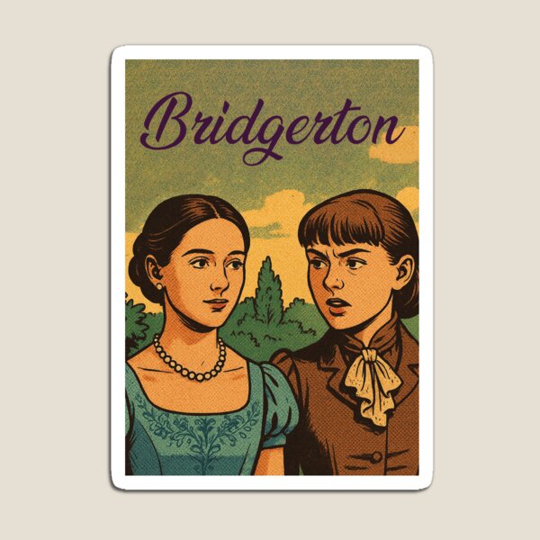 Aperçu de l'œuvre Bridgerton, Francesca Bridgerton et Éloïse Bridgerton, série Netflix créée et vendue par Mauswohn.