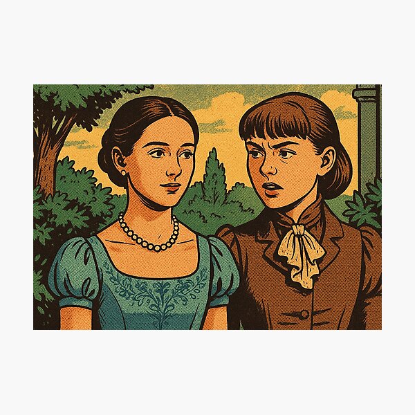 Item preview, Bridgerton, Francesca Bridgerton and Eloise Bridgerton, Netflix series designed and sold by Mauswohn.