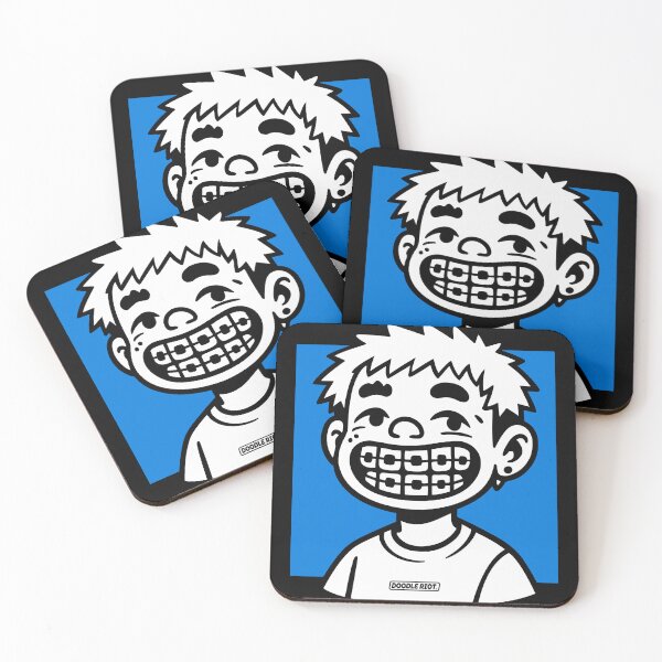 Item preview, Braces Boy Smile – Doodle Riot Vol.5 designed and sold by DOODLE RIOT.