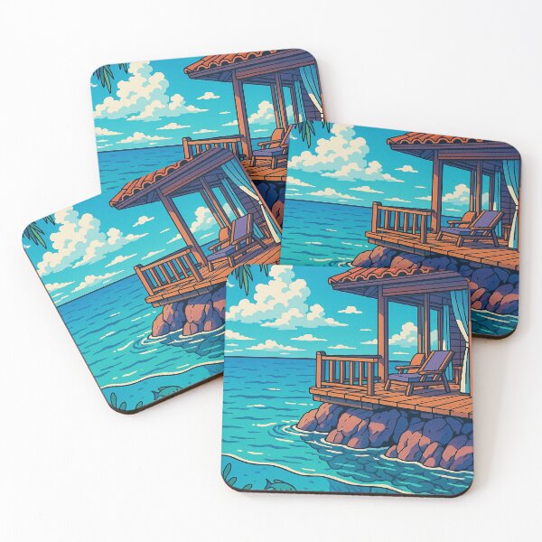 Item preview, Ocean Bungalow Chill | Lofi Coastal  designed and sold by DreamCraze.