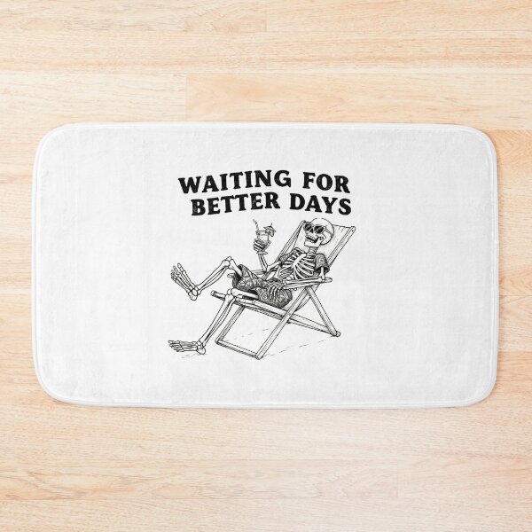 Item preview, Waiting For Better Days – Skeleton Beach Vibes Vintage T-Shirt designed and sold by Colorful-Garden.