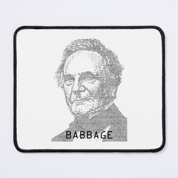 Item preview, Charles Babbage Binary Computer Code Mathematician Portrait designed and sold by GrandeDuc.