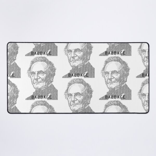 Item preview, Charles Babbage Binary Computer Code Mathematician Portrait designed and sold by GrandeDuc.