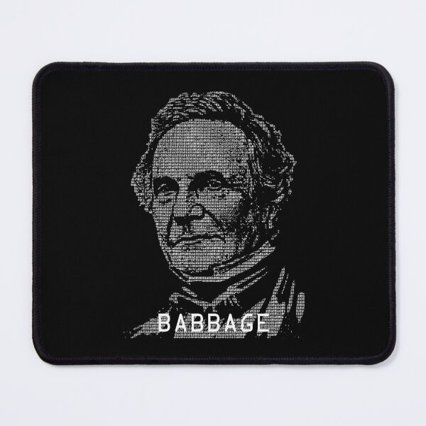 Item preview, Charles Babbage Binary Computer Code Mathematician Portrait designed and sold by GrandeDuc.